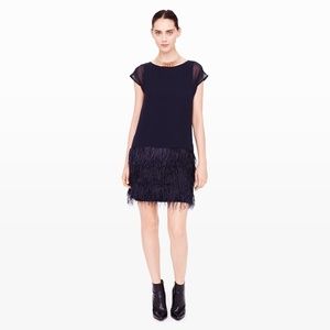 Club Monaco Benita Feather Party Dress